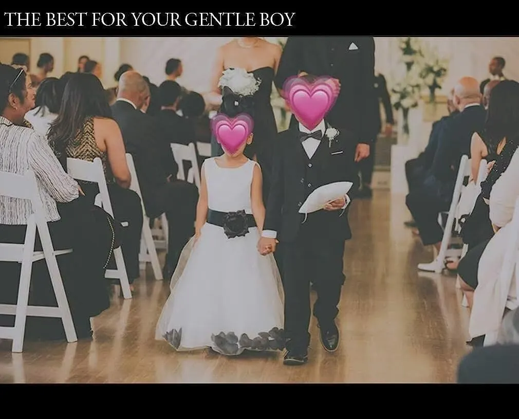 Boys Formal Suit Set Complete Outfit Slim Fit Tuxedo for Boy