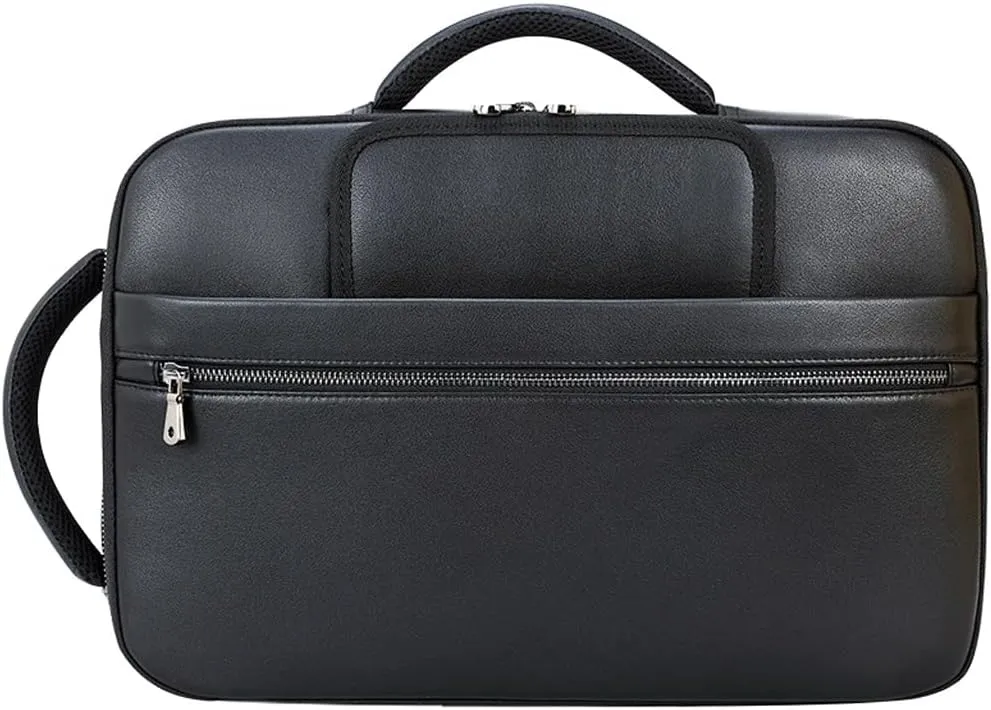 Business Briefcase Men's Laptop Bag Cowhide Single Shoulder Crossbody Briefcase