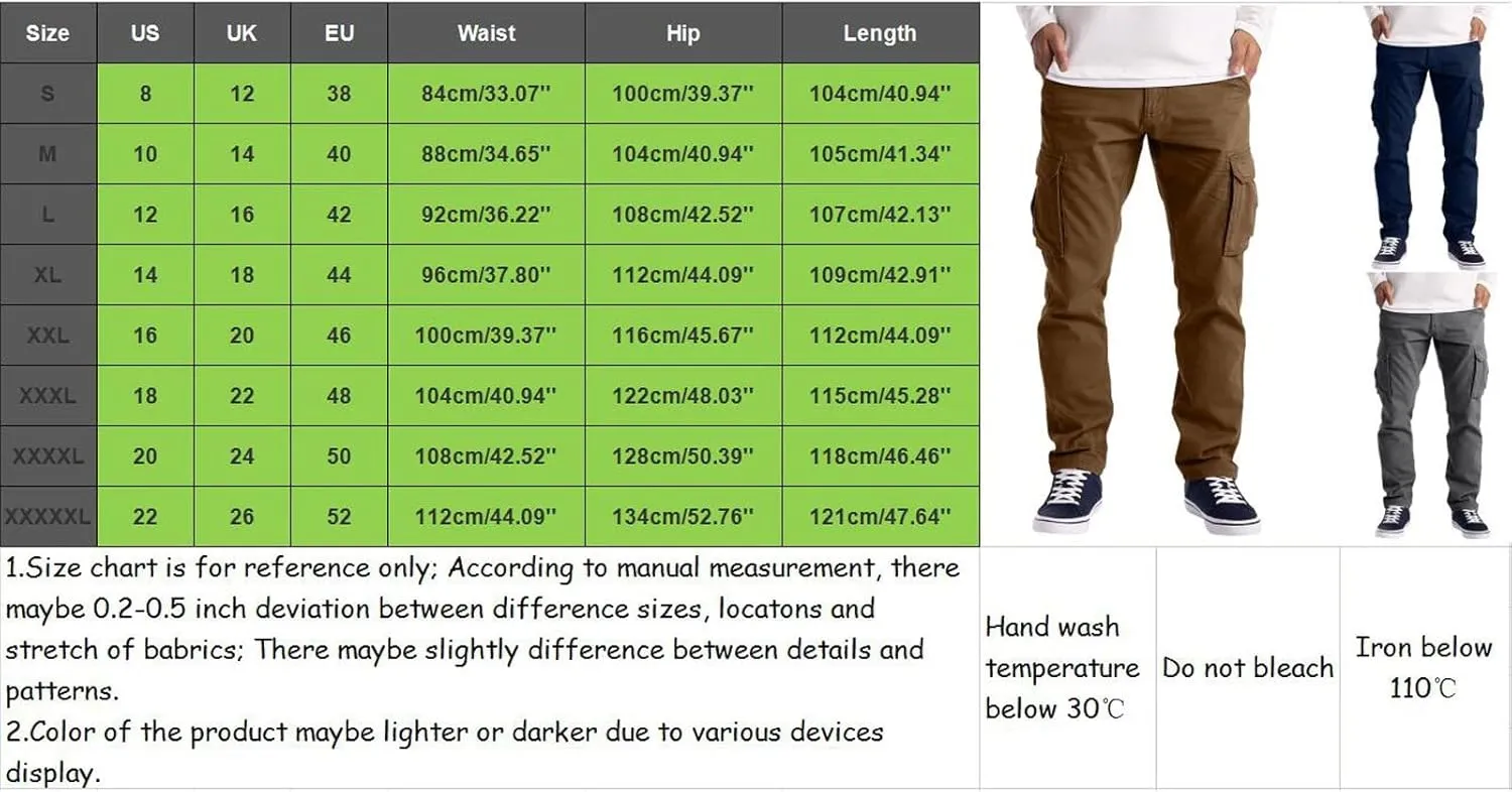 Cargo Pants for Men, Athletic Workout Pants Slim Pants Athletic Sweatpants Trousers with Pockets Long Cargo Pants