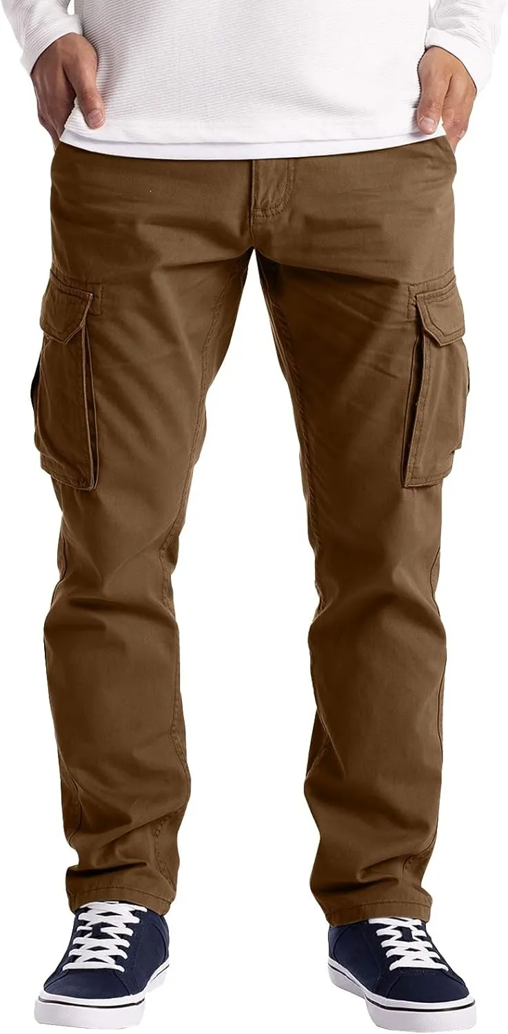 Cargo Pants for Men, Athletic Workout Pants Slim Pants Athletic Sweatpants Trousers with Pockets Long Cargo Pants