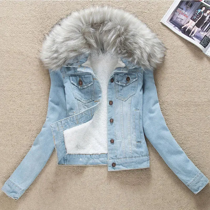 Cashmere Cotton Denim Jacket