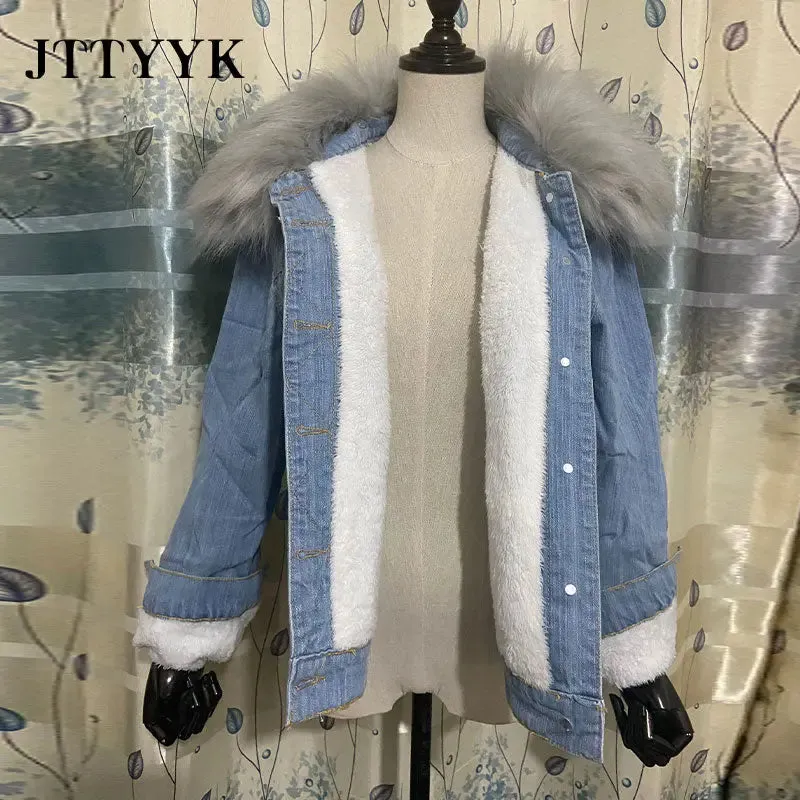 Cashmere Cotton Denim Jacket