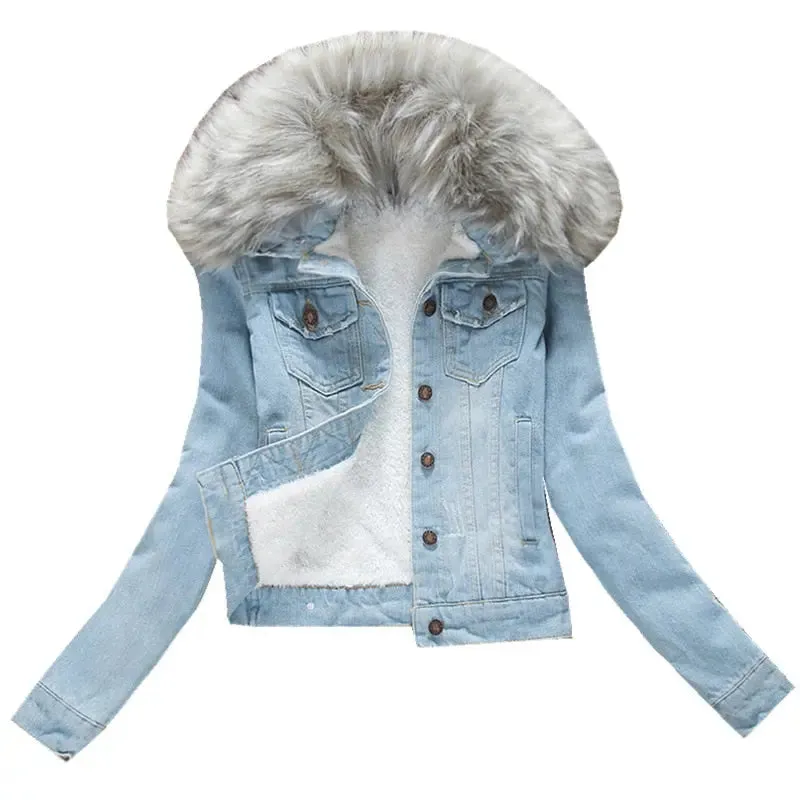 Cashmere Cotton Denim Jacket