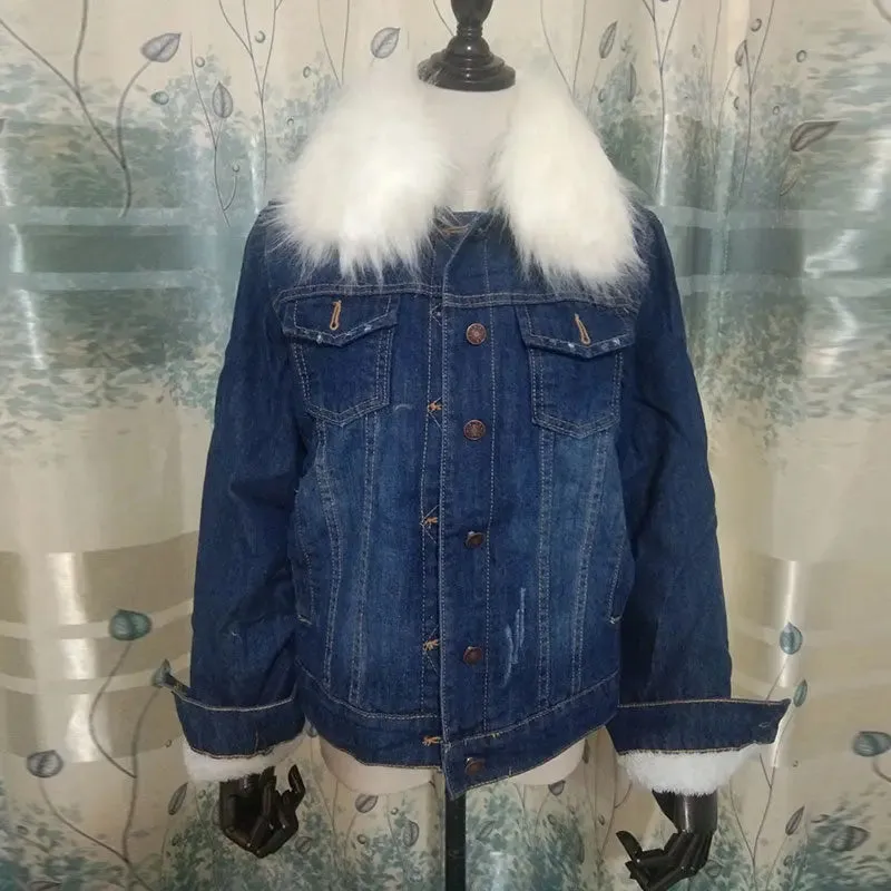 Cashmere Cotton Denim Jacket
