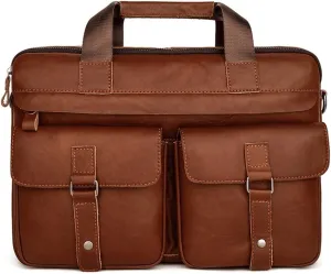 Computer Handbag Retro Crossbody Shoulder Bag Men's Briefcase Business Bag