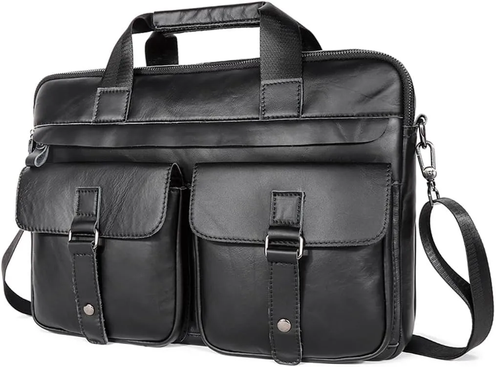 Computer Handbag Retro Crossbody Shoulder Bag Men's Briefcase Business Bag