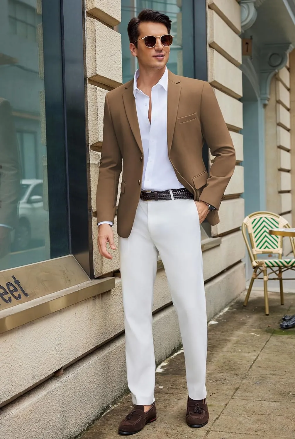 COOFANDY Men's Casual Blazer Slim Fit Lightweight Sport Coat Two Button Suit Jacket