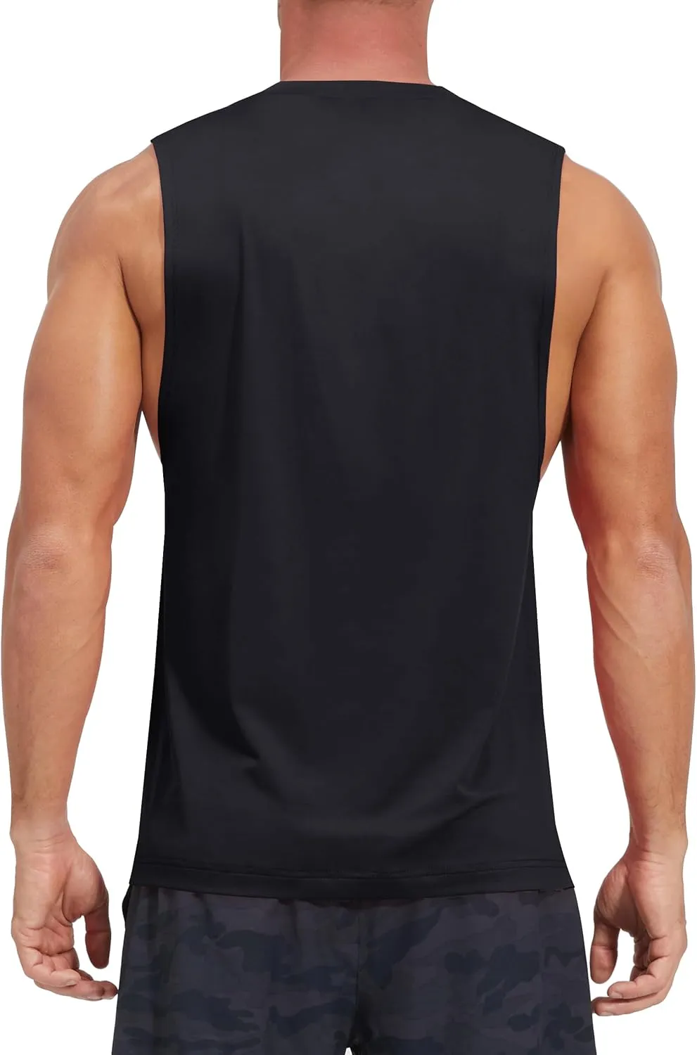 EZRUN Men's Tank Tops Swim Beach Sleeveless Shirt Quick Dry Gym Workout Stringer Muscle Tshirts Big and Tall