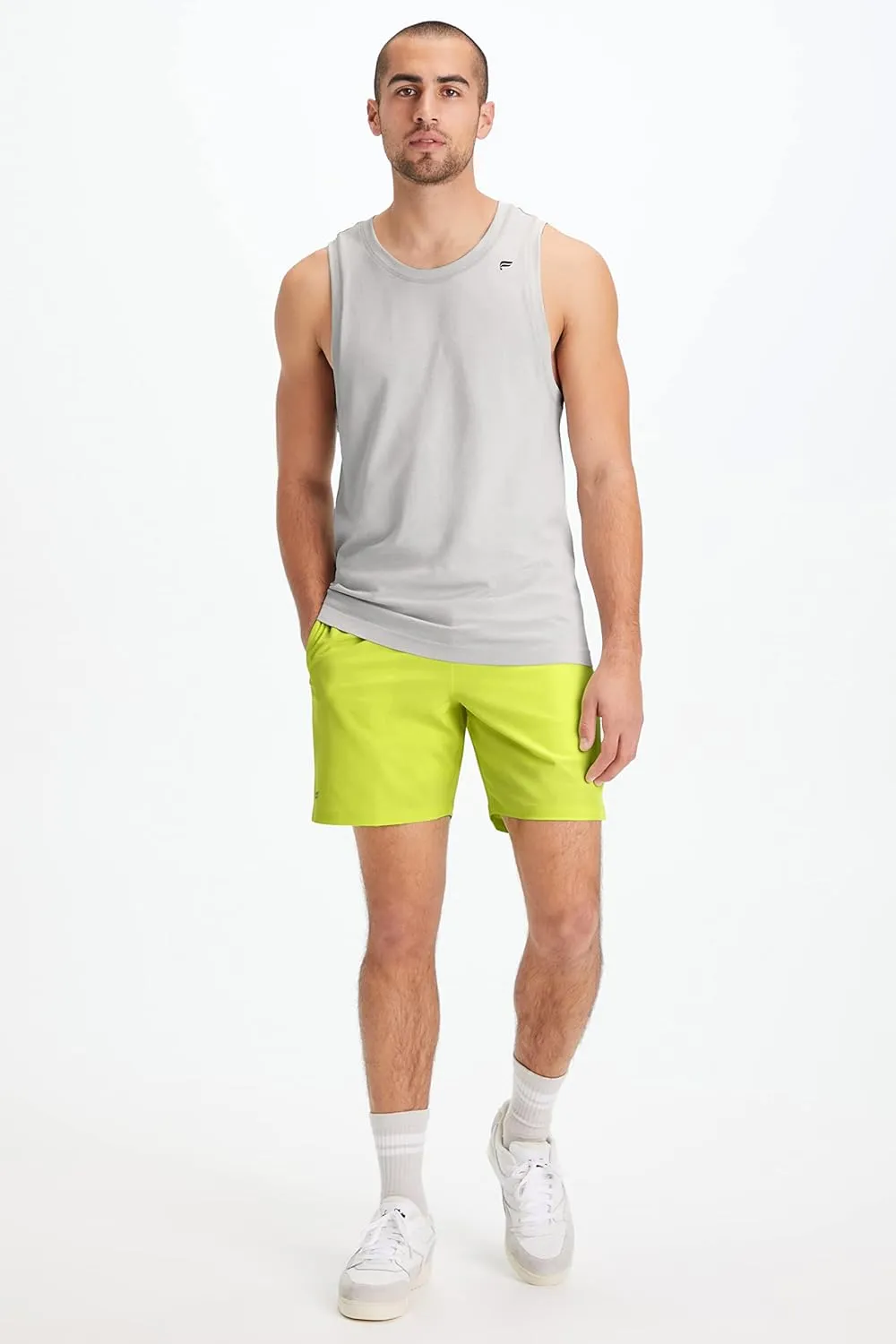 Fabletics Men's The Fundamental Short, Workout, Running, Training, Gym, Yoga, Ultra Lightweight, Athletic