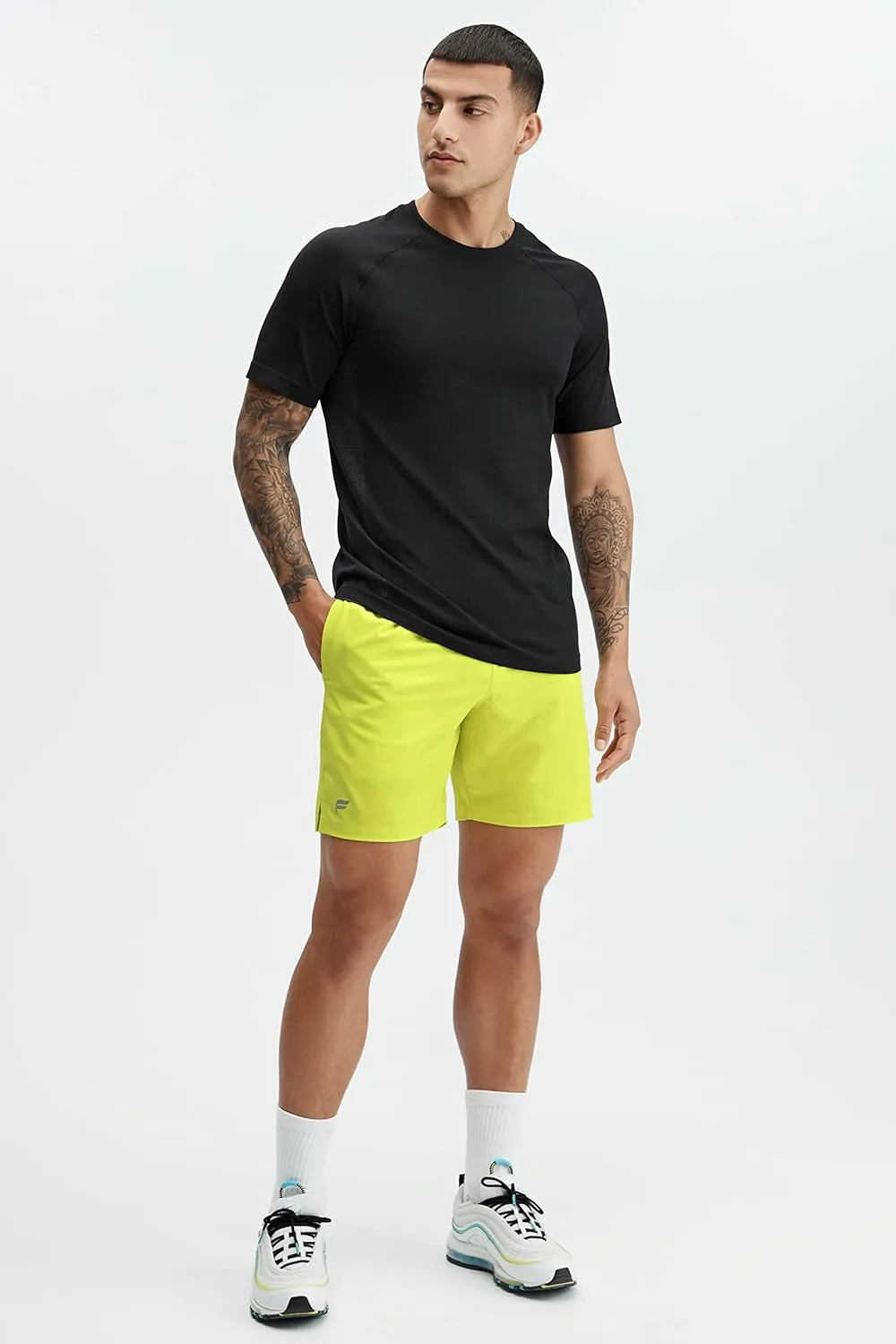 Fabletics Men's The Fundamental Short, Workout, Running, Training, Gym, Yoga, Ultra Lightweight, Athletic