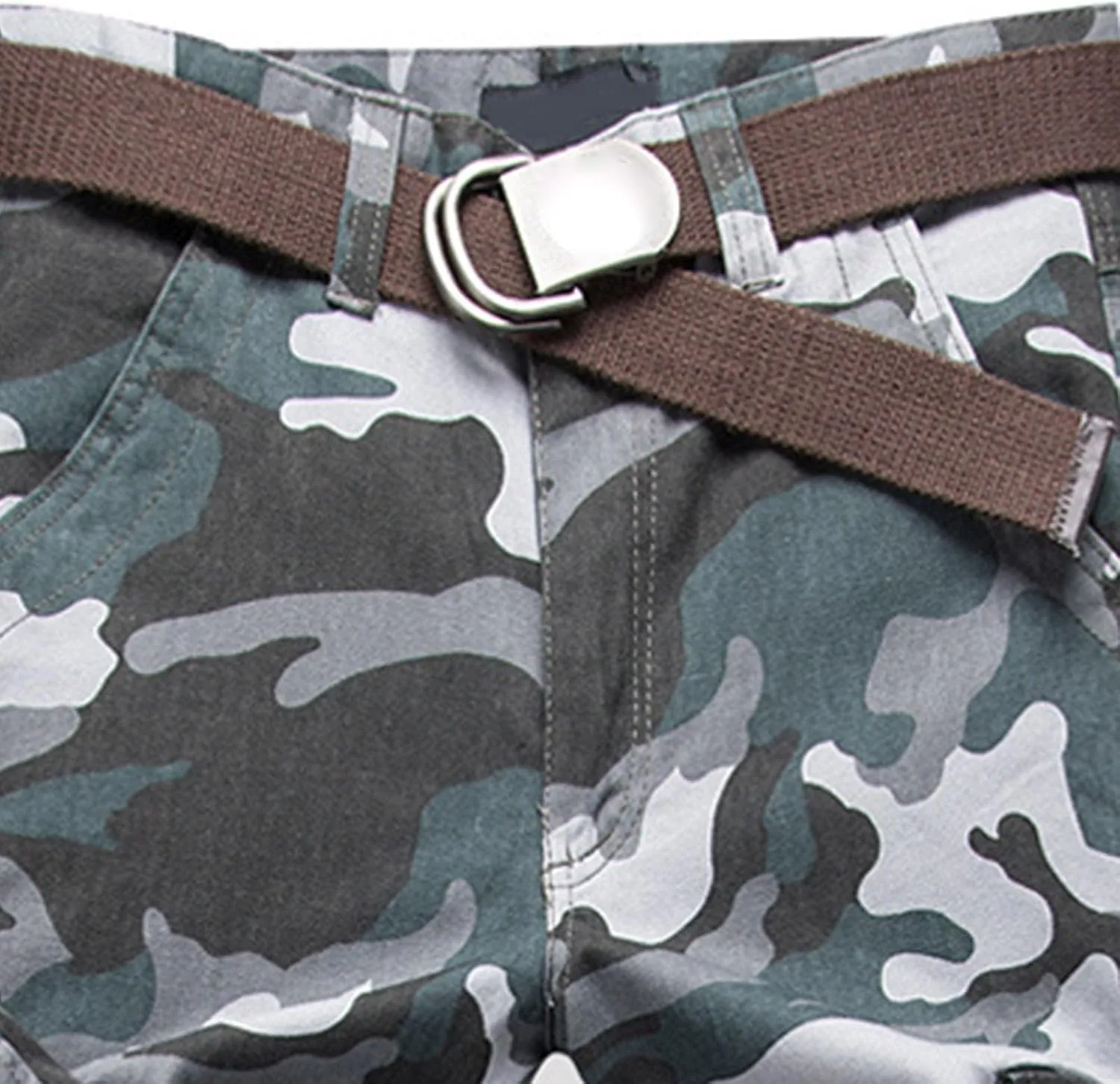 GIERIDUC Mens Hiking Stretch Pants Camouflage Tactical Pants Lightweight Cotton Outdoor Military Combat Cargo Pants Trousers