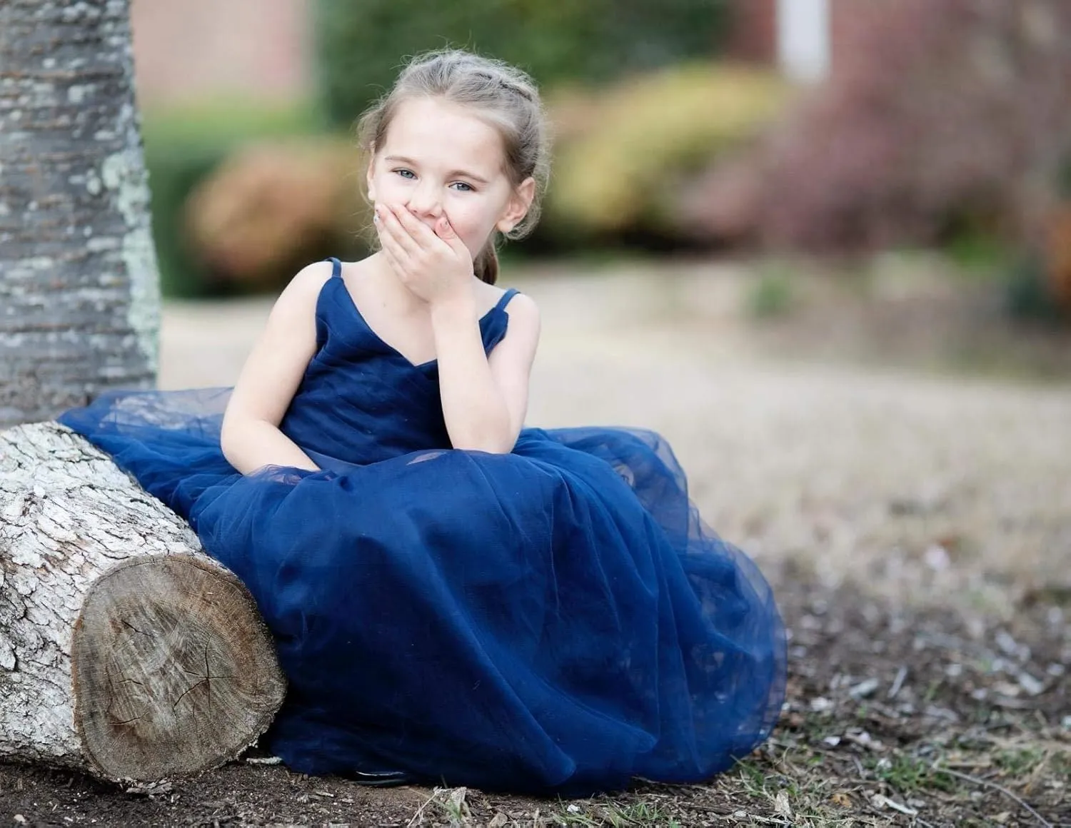 Glamulice Flower Girls Spaghetti Strap Tulle Dress Long A Line Wedding Pageant Dresses Princess Birthday Party Ball Gown