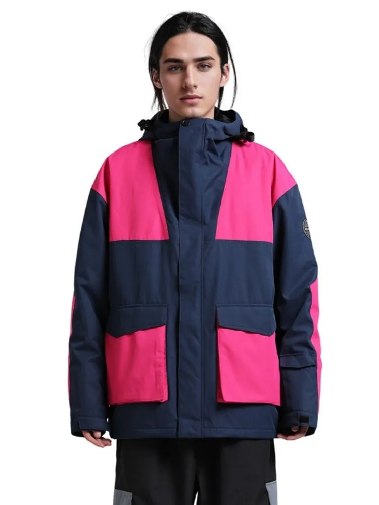 Gsou Snow Colorblock Cargo Snow Jacket - Men's