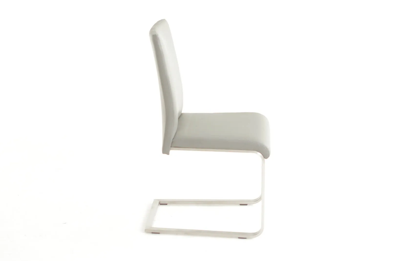 Havel Gray Leather Modern Dining Chair (set of 2)