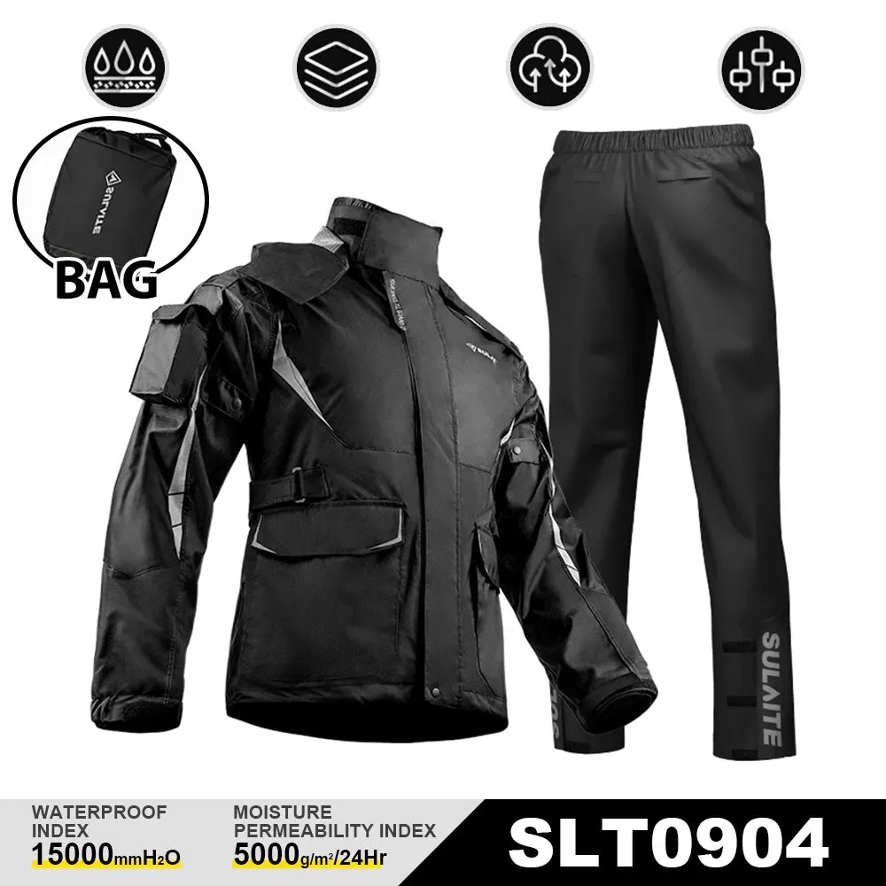 HEROBIKER Unisex Reflective Motorcycle Rain Gear