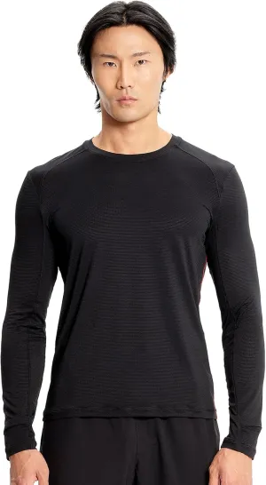 Infinity Cherokee Men's Long Sleeve Underscrub Round Neck Top with Long Sleeves, Contrast Stitching On Side Seams IN608