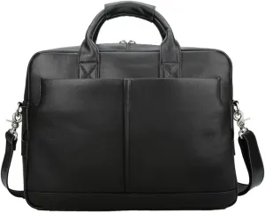 JSEIAJB Men's Business Bag Crazy Horse Leather Briefcase Shoulder Bag Large Men's Bag Tote