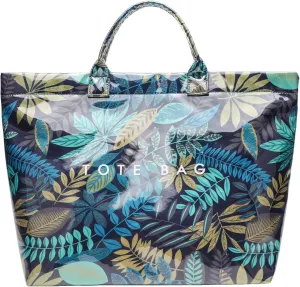 Large Tote Bag for Women Clear Plastic Shopper Bag PVC Hobo Handbag with Letter Print Work Bag
