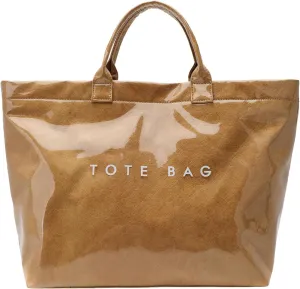 Large Tote Bag for Women Clear Plastic Shopper Bag PVC Hobo Handbag with Letter Print Work Bag