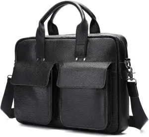 Leather Briefcase for Men Briefcase Men's Business Computer Bag Retro Men's Tote Briefcase