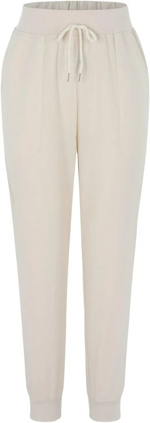 Linen Pants for Women Casual 2024 Summer Drawstring Elastic High Waist Palazzo Pants Straight Wide Leg Lounge