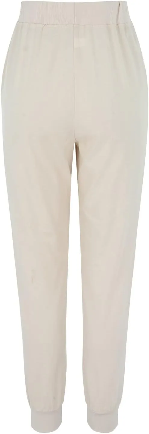 Linen Pants for Women Casual 2024 Summer Drawstring Elastic High Waist Palazzo Pants Straight Wide Leg Lounge