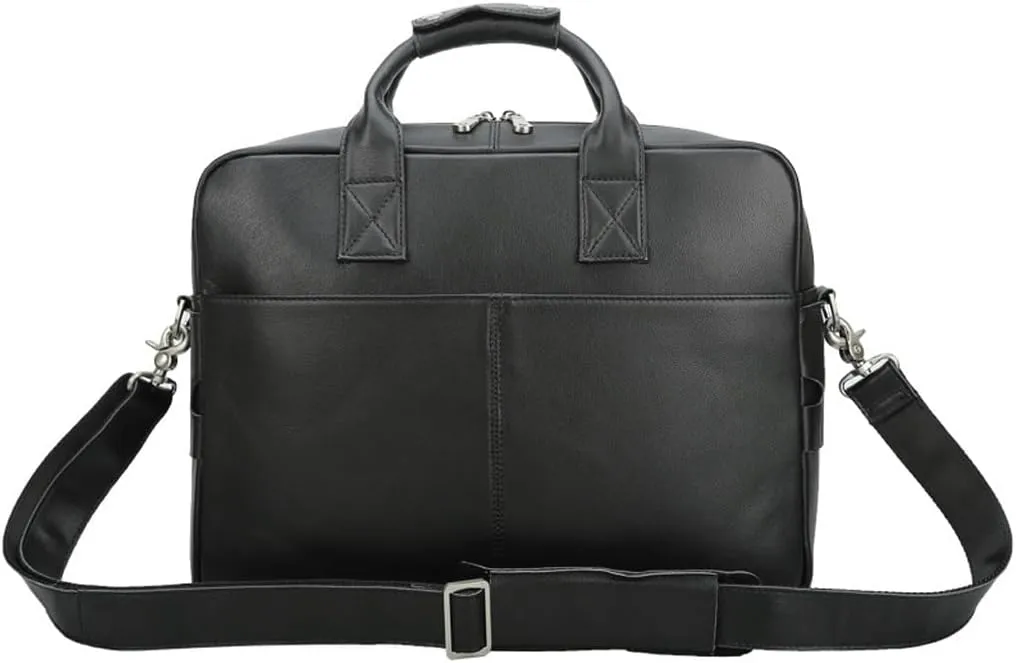 Men's Business Bag Crazy Horse Leather Briefcase Shoulder Bag Large Men's Bag Tote