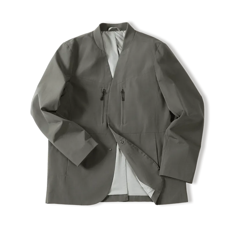 Men's Collarless Casual Suit Jacket