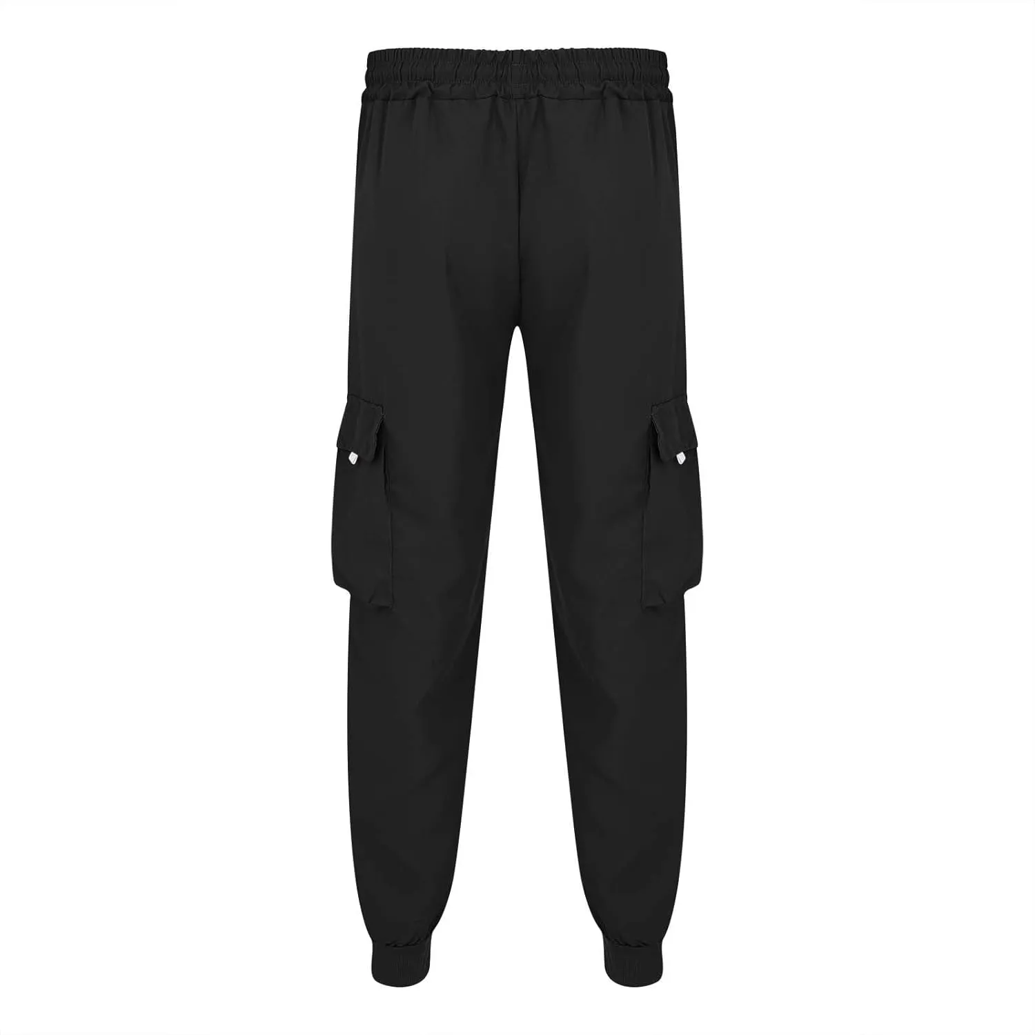 Mens Fashion Cargo Pants Drawstring Tactical Active Outdoor Hiking Climbing Overalls Military Casual Solid Color Tapered Pant