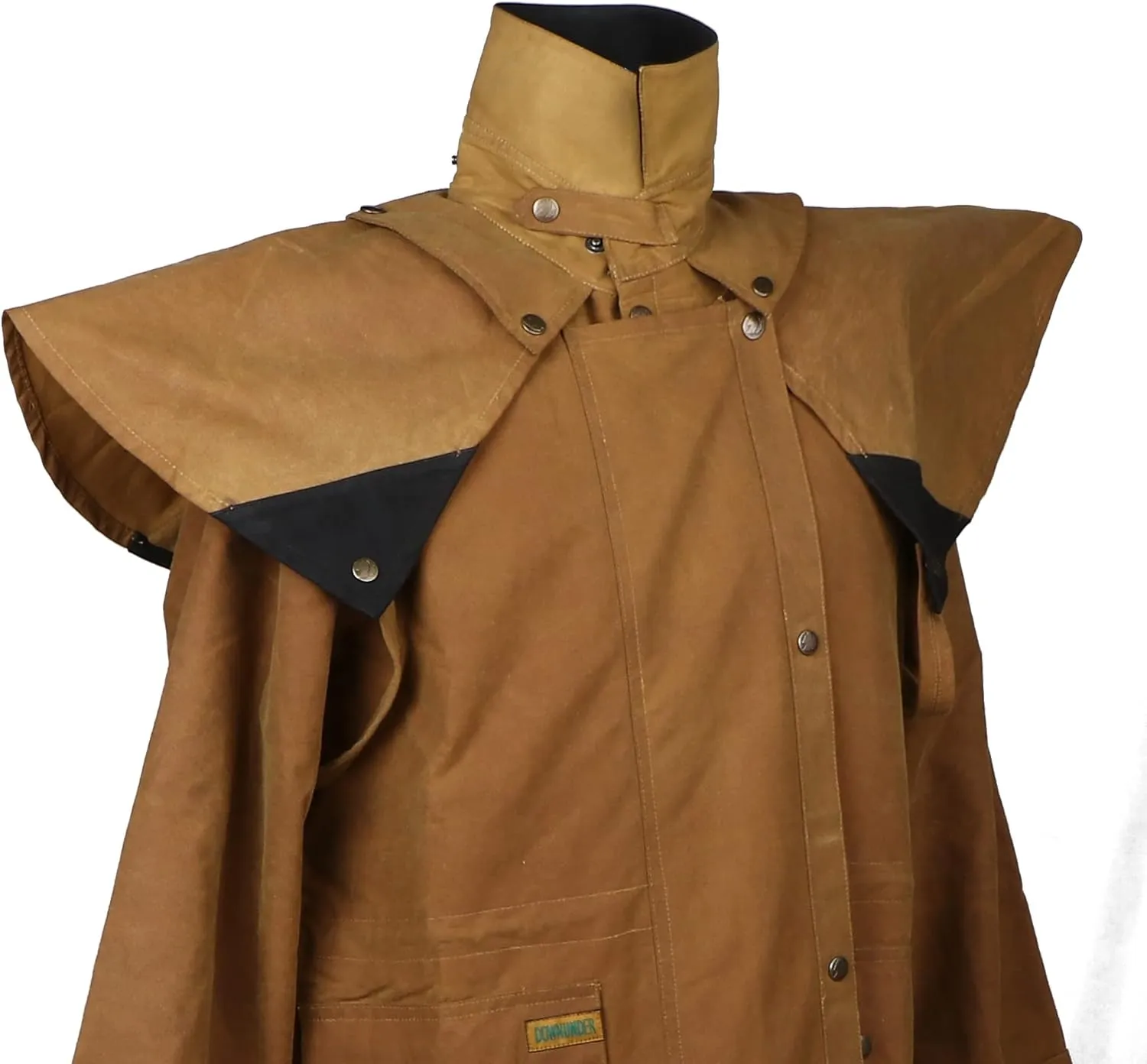 Mens Oil Cloth Oilskin Western Australian DROVER Waterproof Duster Coat Jacket 23101