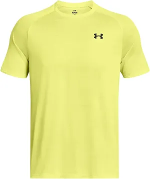 Men's UA Tech 2.0 Tiger Short Sleeve Fast Dry Running Shirt Hi Viz Yellow Size XL