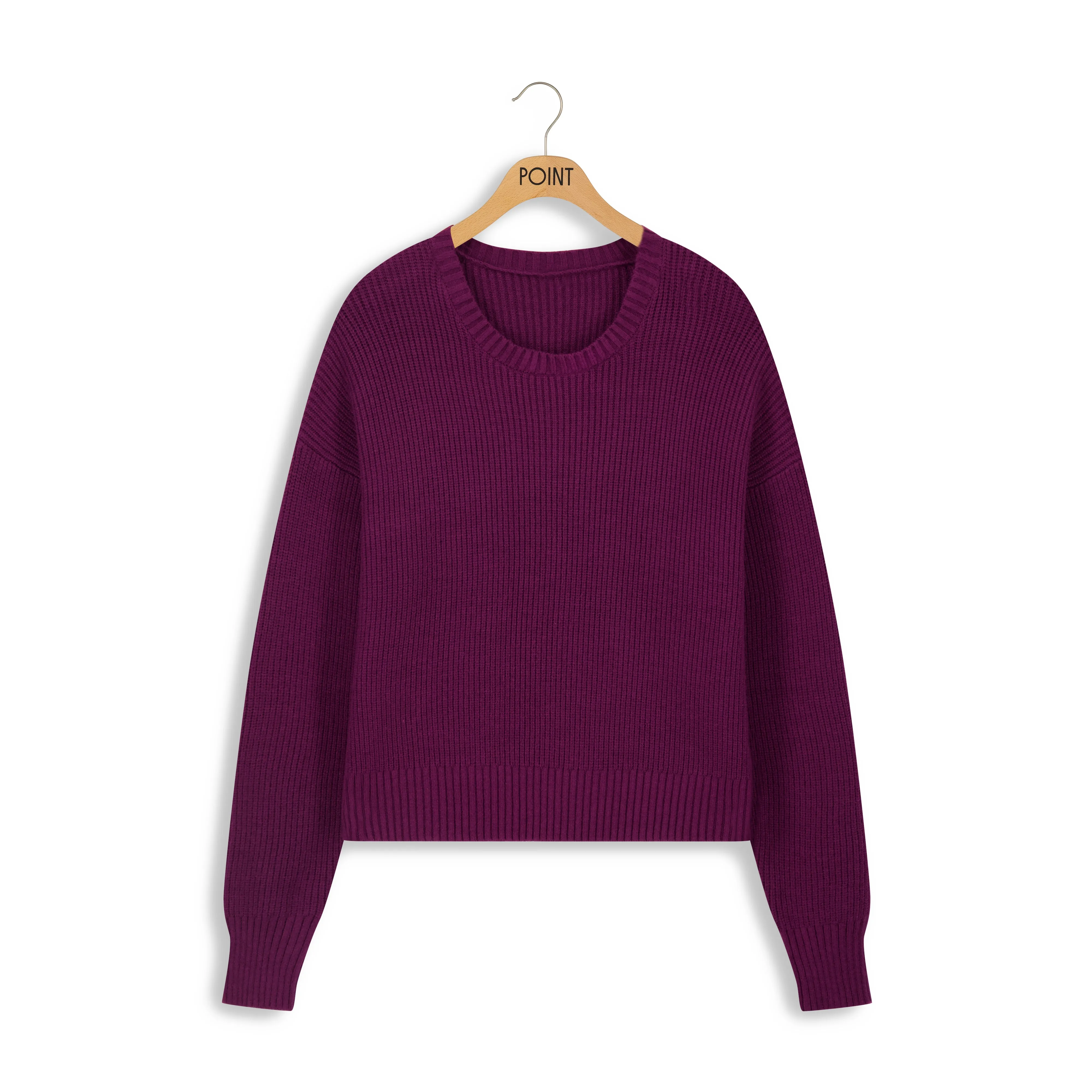 Point Chunky Crew Sweater