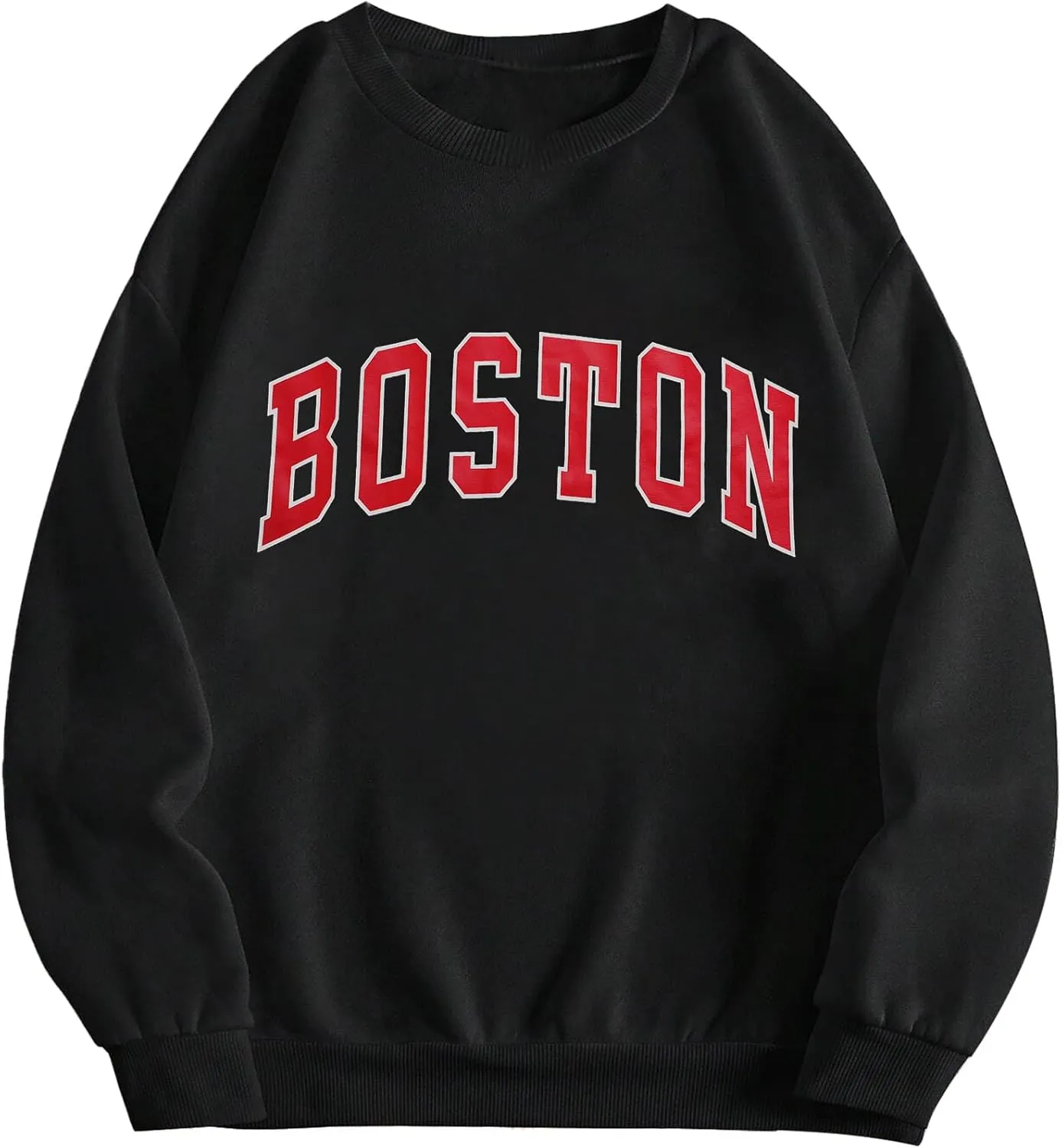 QYZ-Top Women's Oversized Los Angeles California Sweatshirt Funny Long Sleeve Lightweight Fleece Pullover Tops