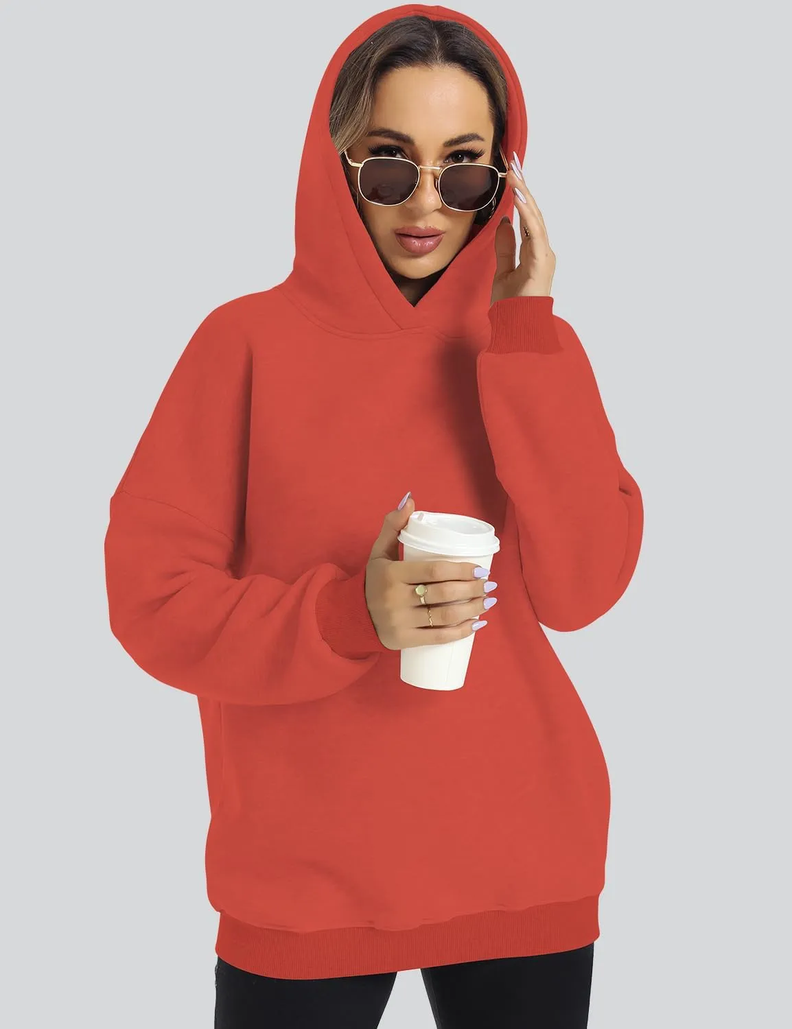 ROYLAMP Womens Oversized Hoodies Pullover Fleece Long Sleeve Hooded Sweatshirts Casual Fall Winter Outfits Tops