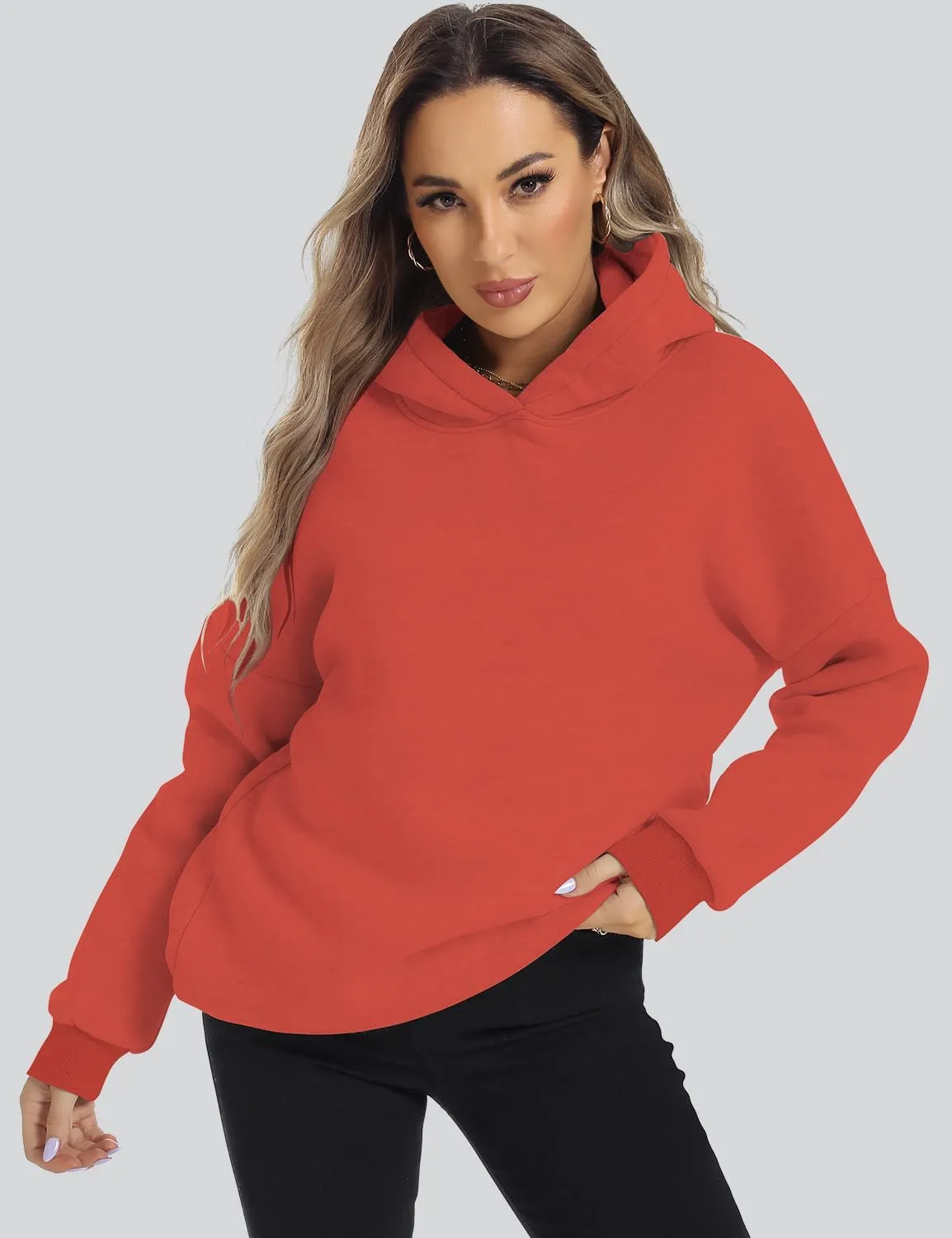 ROYLAMP Womens Oversized Hoodies Pullover Fleece Long Sleeve Hooded Sweatshirts Casual Fall Winter Outfits Tops