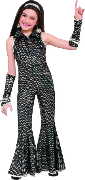 Rubie's Girl's Forum Disco Costume Jumpsuit, Small