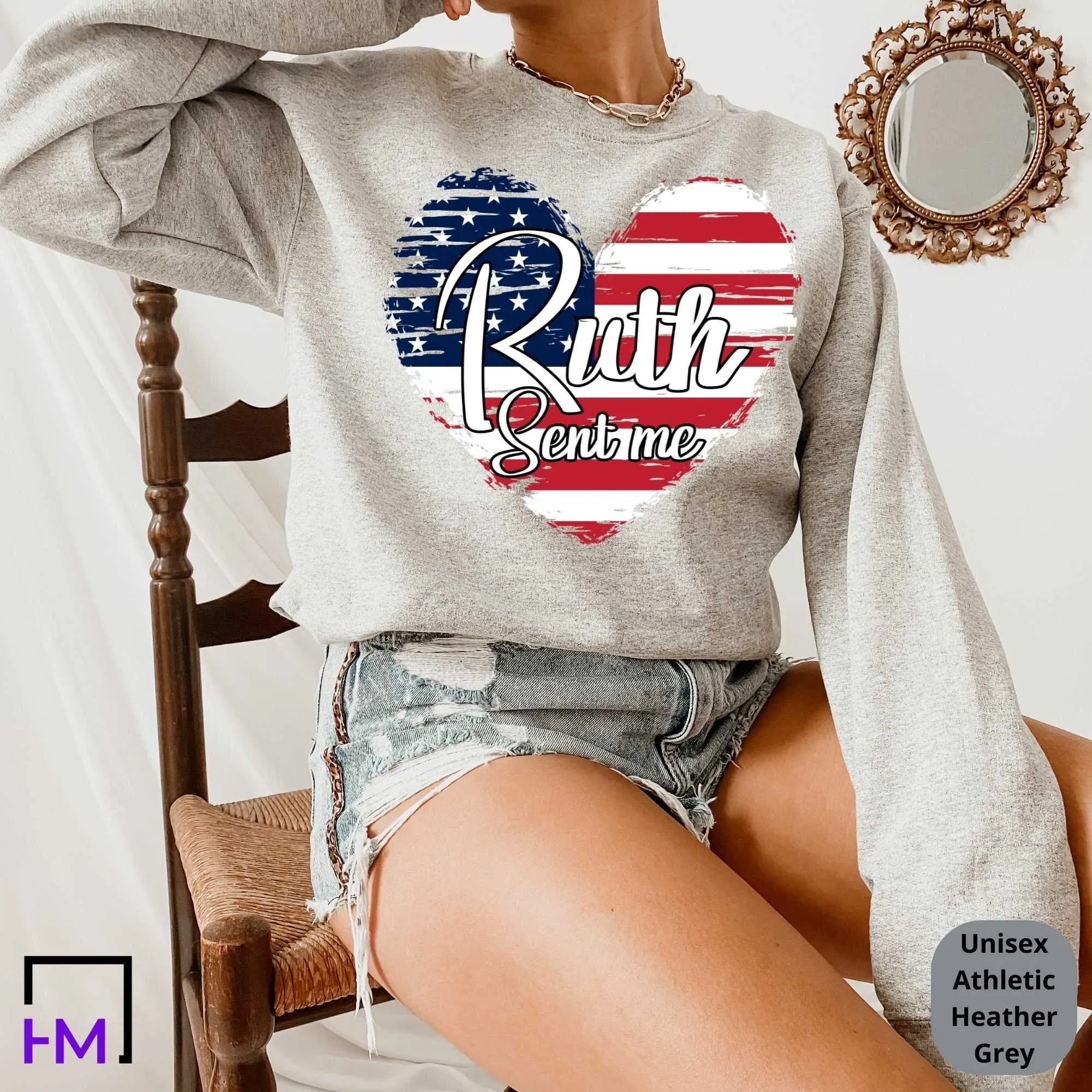 Ruth Sent Me Shirt| Vote For Women's Equality, Human Rights, Reproductive, Feminism, Feminist Election, Political Tops, Tees & Sweatshirts