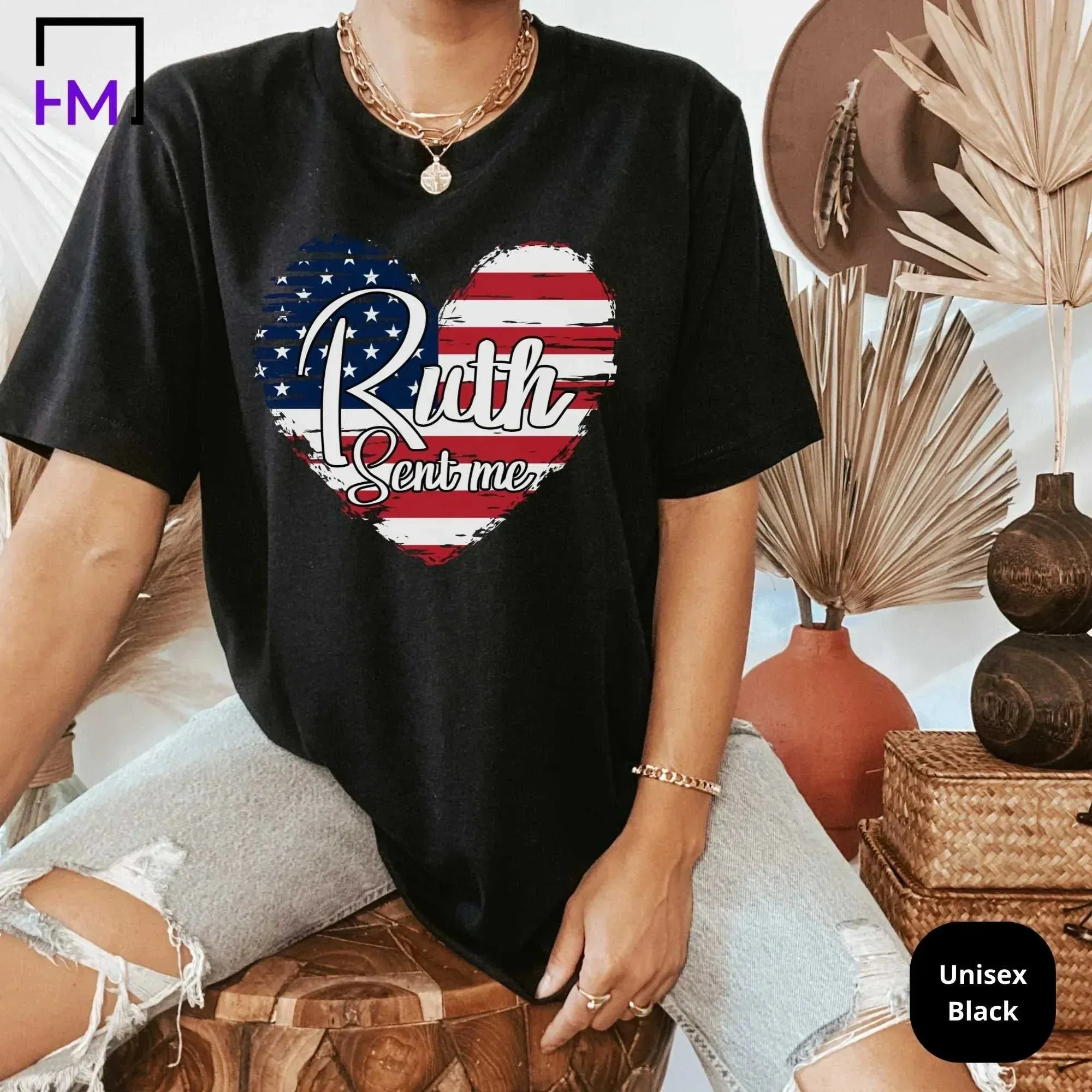 Ruth Sent Me Shirt| Vote For Women's Equality, Human Rights, Reproductive, Feminism, Feminist Election, Political Tops, Tees & Sweatshirts