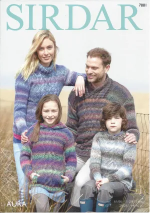 Sirdar Aura Chunky Pattern 7881 - Sweaters - NOW €1.00