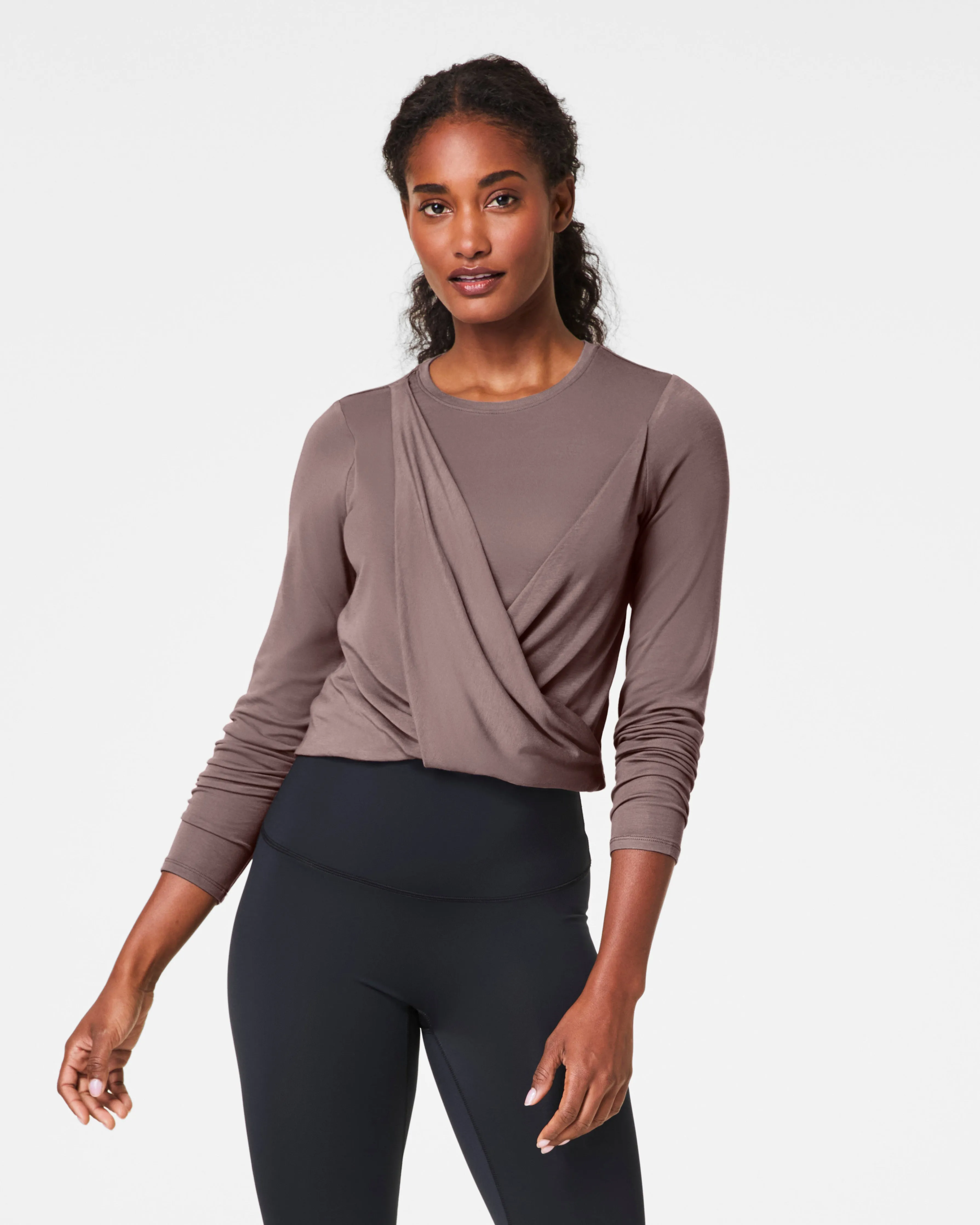 SPANX® Better Base Long Sleeve Wrap Top