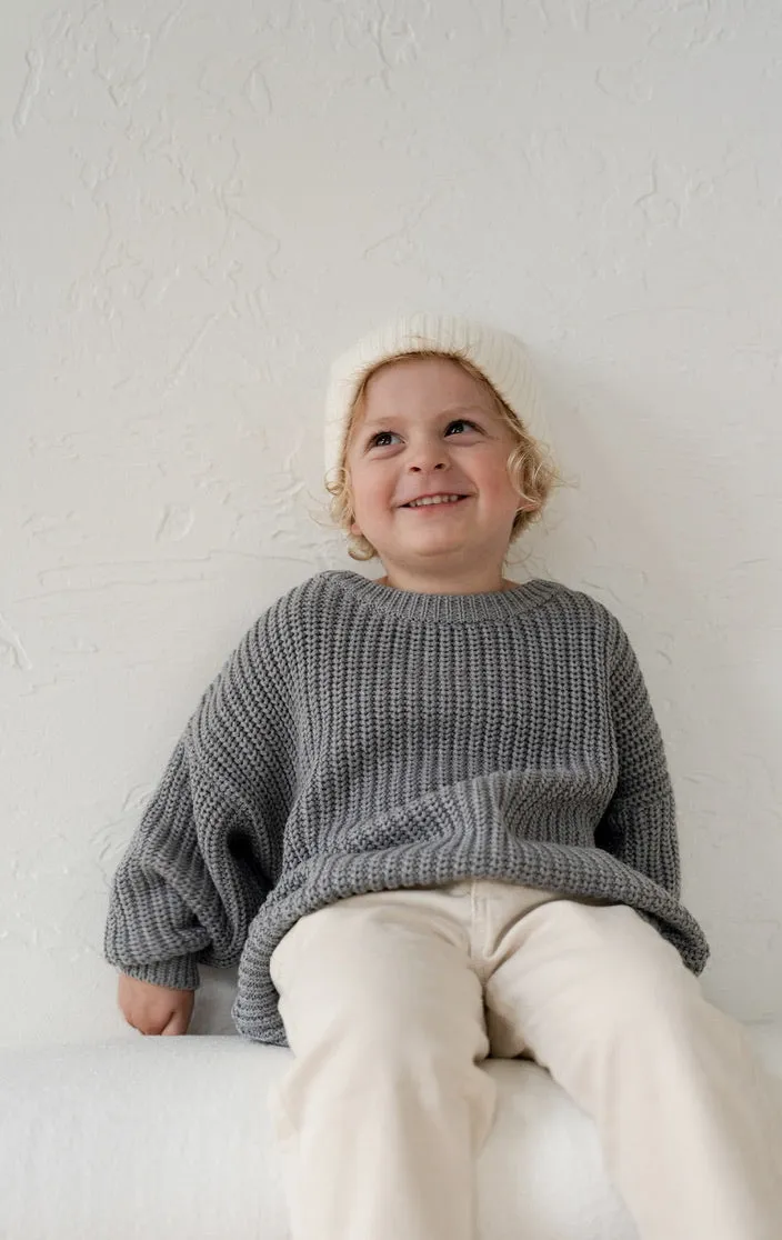 ‘Storm Gray’ Chunky Knit Sweater