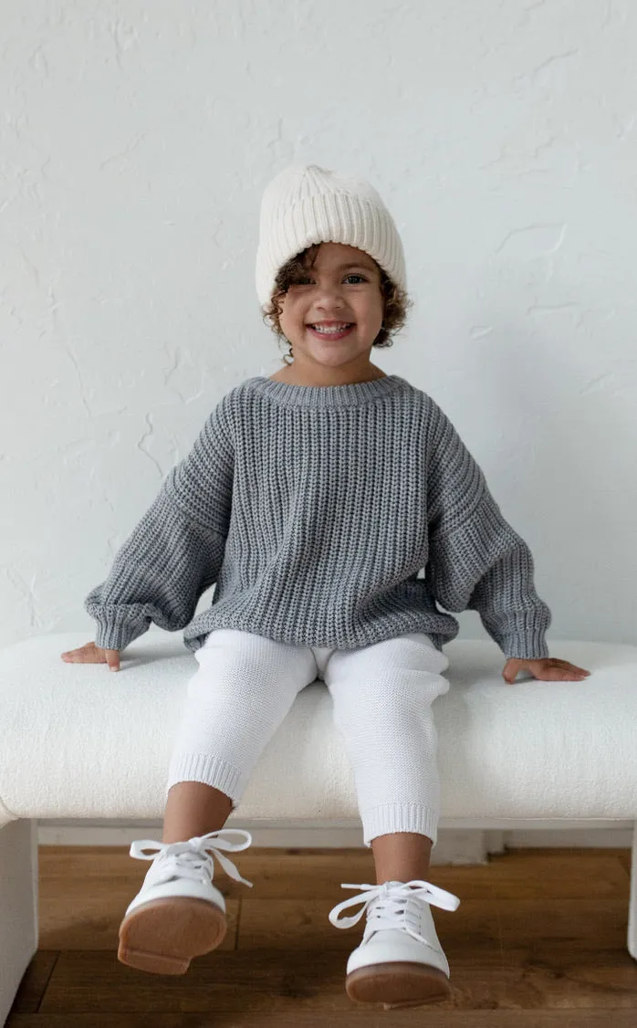 ‘Storm Gray’ Chunky Knit Sweater