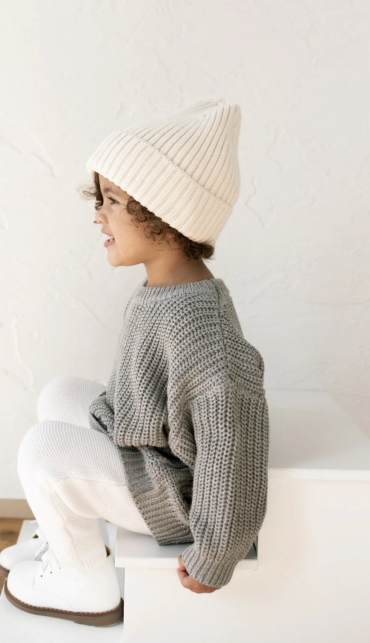 ‘Storm Gray’ Chunky Knit Sweater