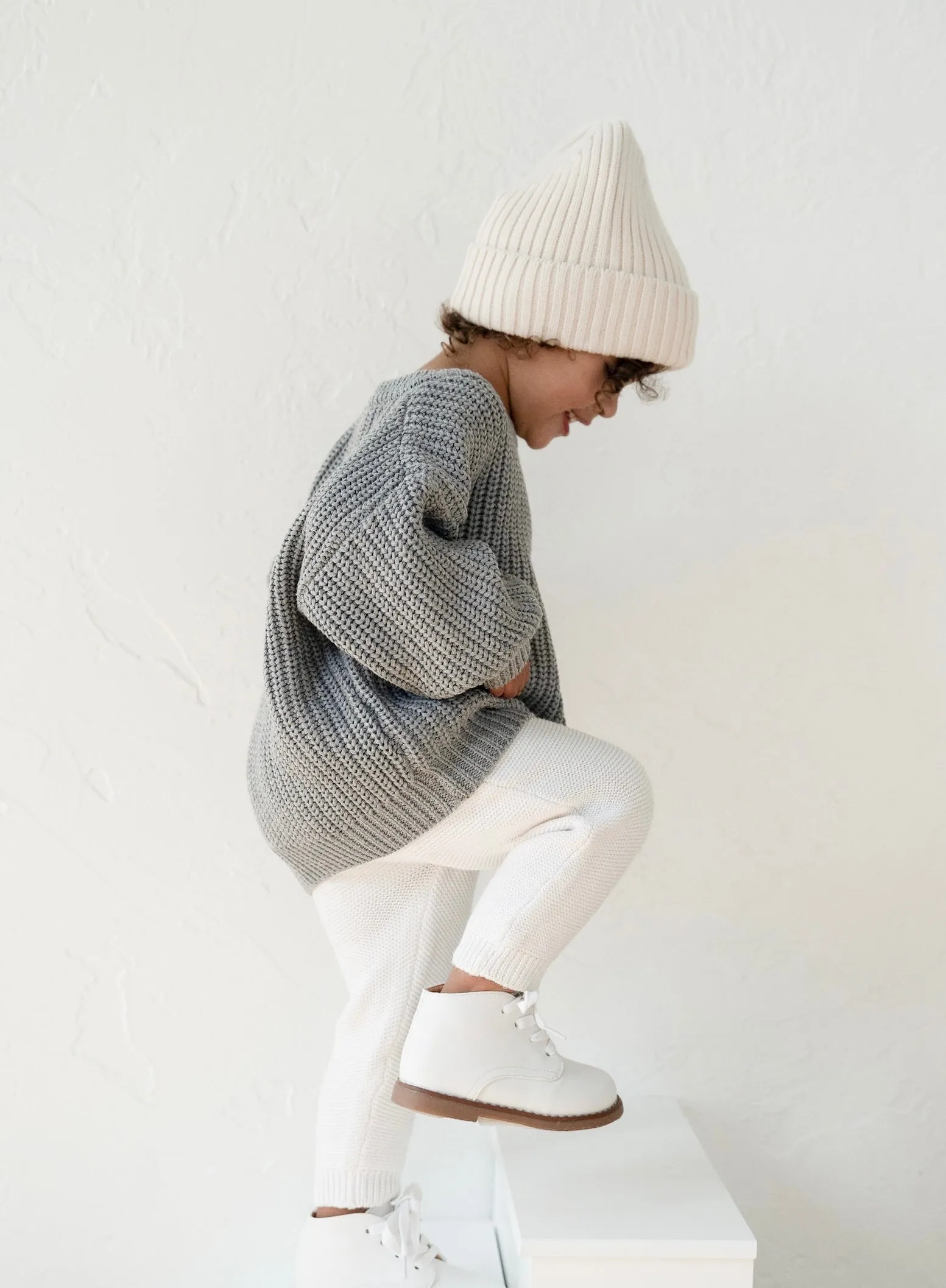 ‘Storm Gray’ Chunky Knit Sweater