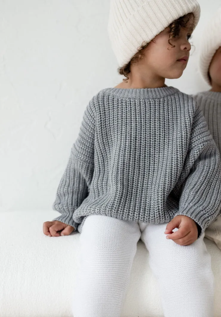 ‘Storm Gray’ Chunky Knit Sweater