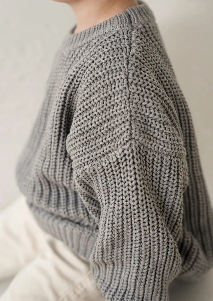 ‘Storm Gray’ Chunky Knit Sweater
