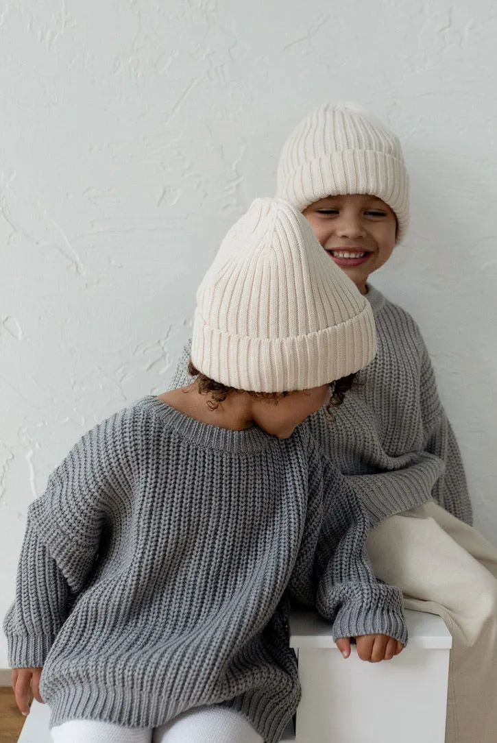 ‘Storm Gray’ Chunky Knit Sweater