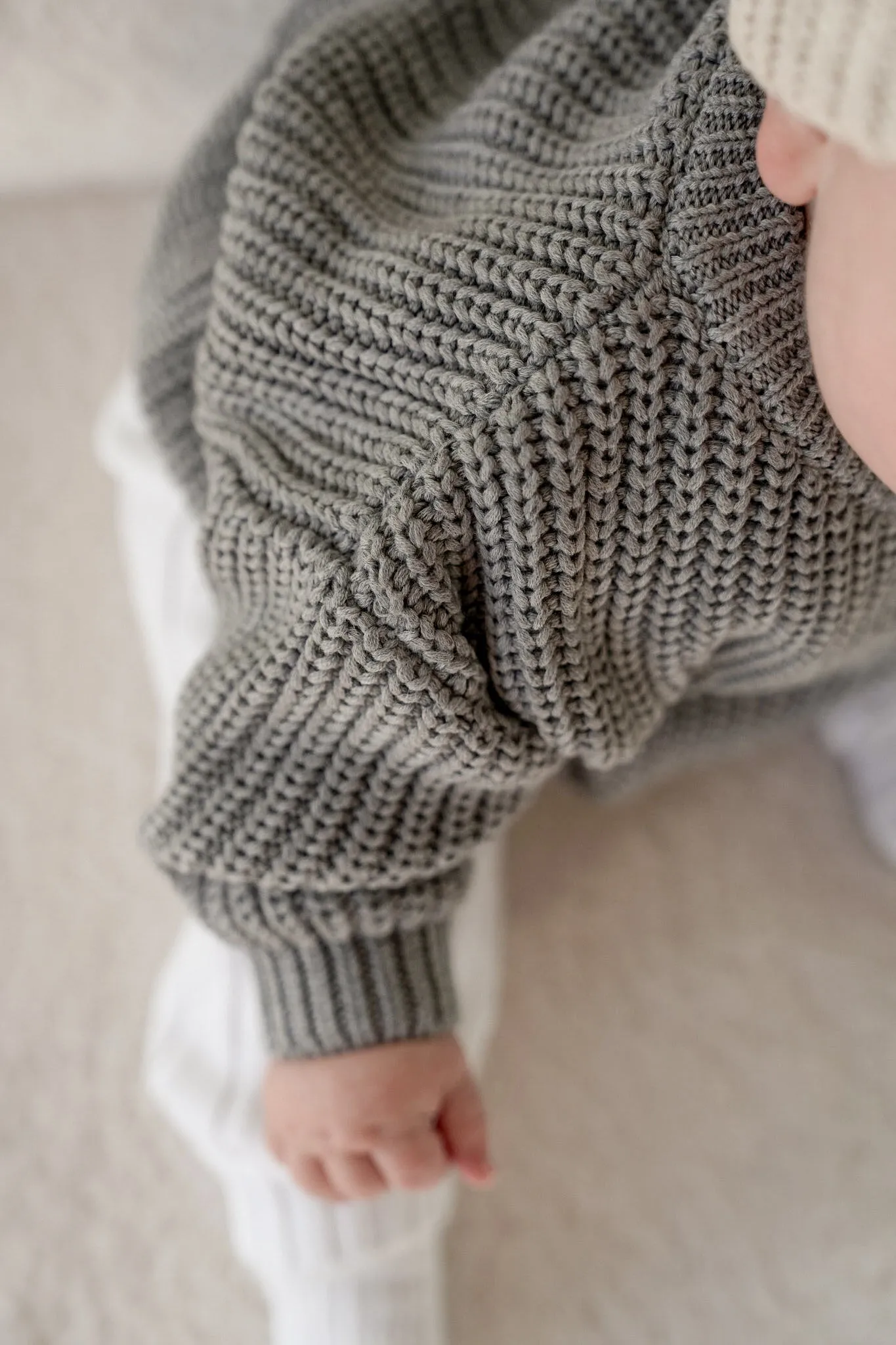 ‘Storm Gray’ Chunky Knit Sweater