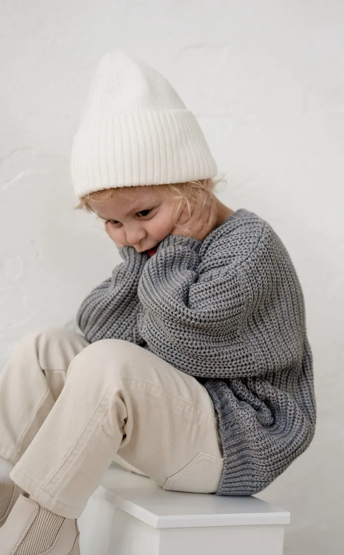 ‘Storm Gray’ Chunky Knit Sweater