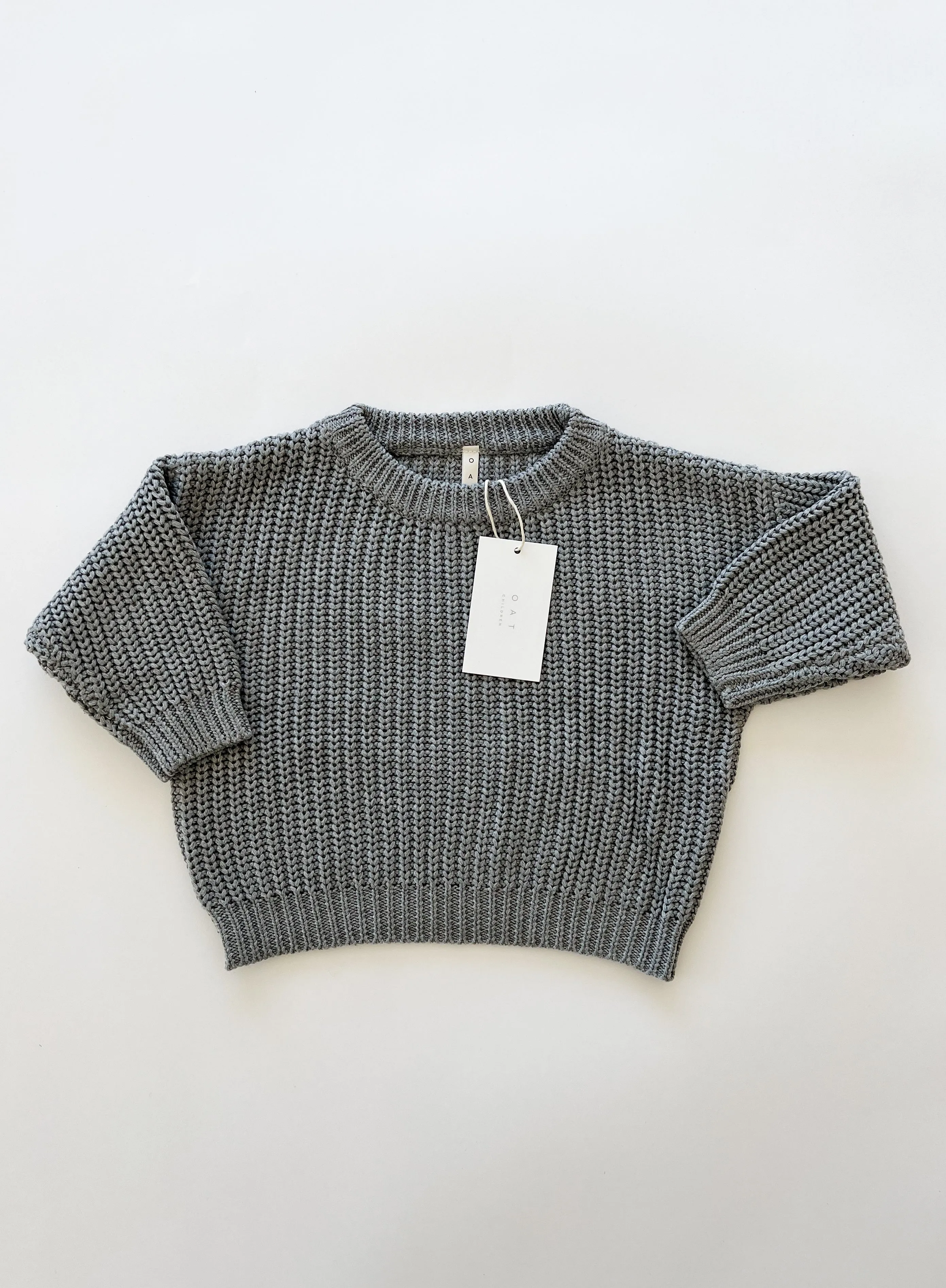 ‘Storm Gray’ Chunky Knit Sweater